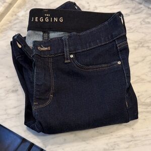 White House Black Market Dark Blue Mid-Rise Jeggings